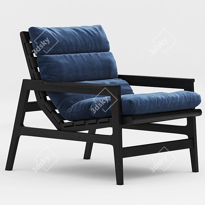 Elegant Ipanema Armchair 3D model image 1