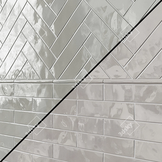 Classic Elegance: Manchester Ceramic Tiles 3D model image 3