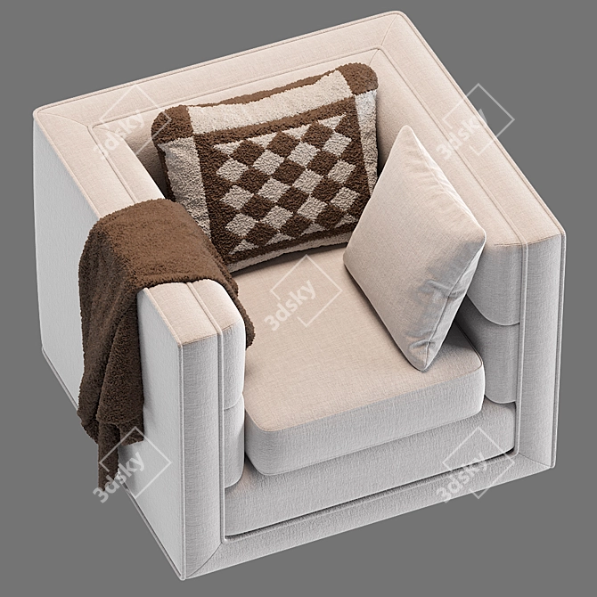 Adonia Chair: Sleek and Stylish Seating 3D model image 2