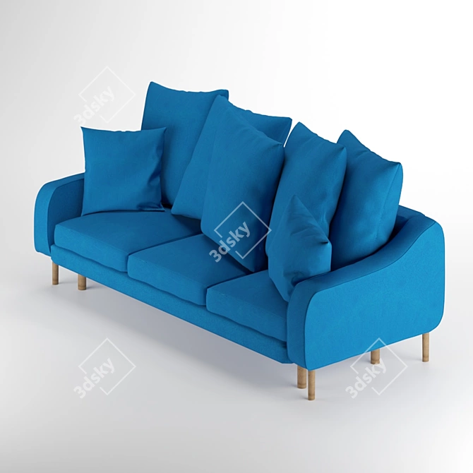 Tenley Sofa Bed: Sleek and Stylish 3 Seater 3D model image 1
