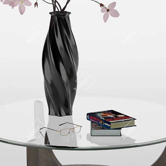 Blooming Beauty: Flowers in Vase 3D model image 3