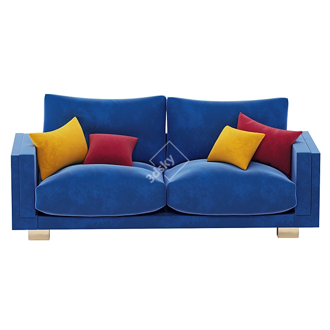 Modern Geometry Textured Sofa 3D model image 4