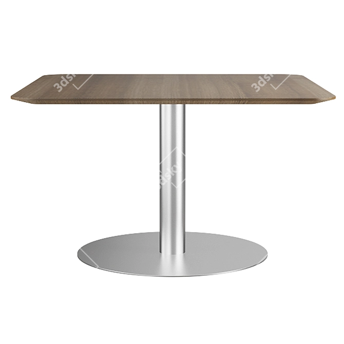 Eleganza Pewter Dining Table 3D model image 1