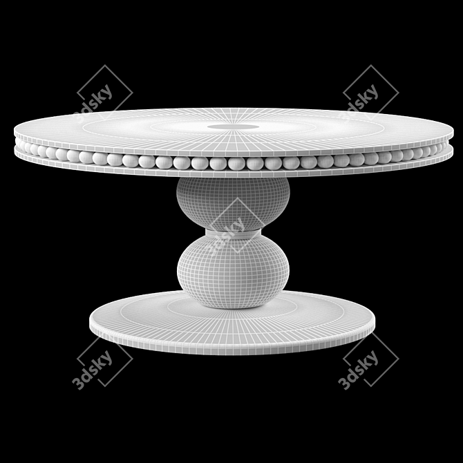 Sleek Geometric Coffee Table 3D model image 2