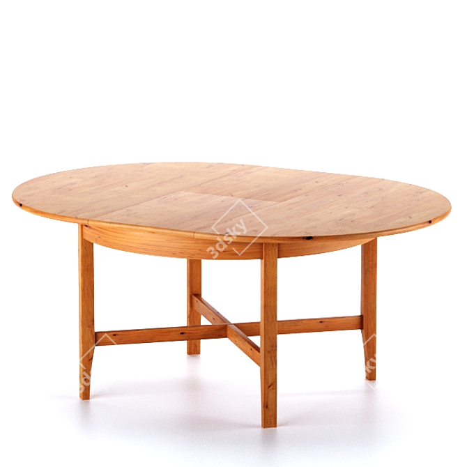 IKEA LEXVIK: Versatile Extendable Dining Table 3D model image 1