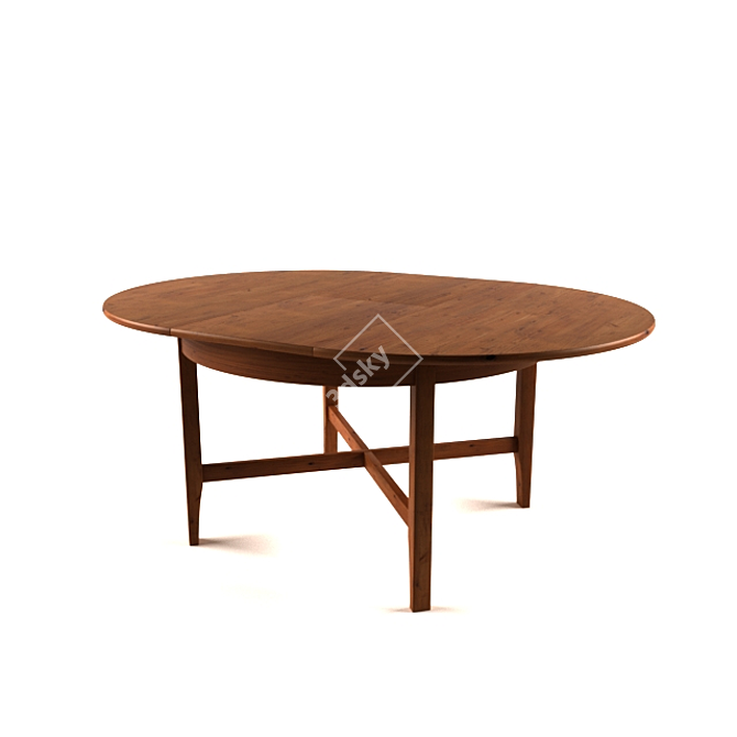 IKEA LEXVIK: Versatile Extendable Dining Table 3D model image 2