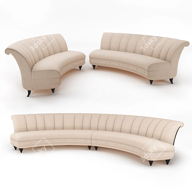 Elegance Personified: Jumelle Sofa 3D model image 1