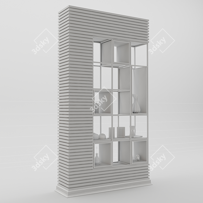 Sleek Modern Partition - 160x40x300cm 3D model image 4