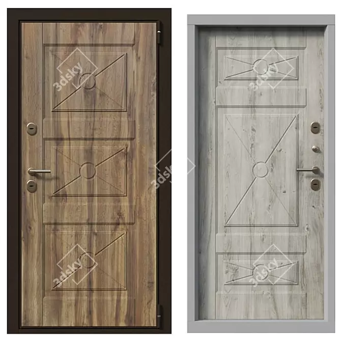 Thermally Insulated Entrance Doors 3D model image 1