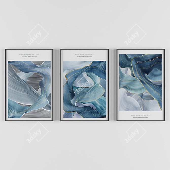 Abstract Landscape Painting 3D model image 1