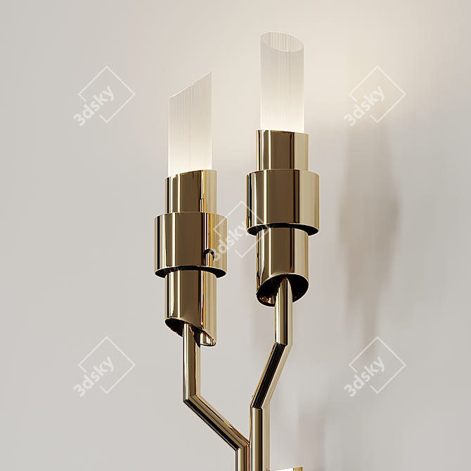 Tycho Torch Wall Sconce - Illuminate Your Space 3D model image 2