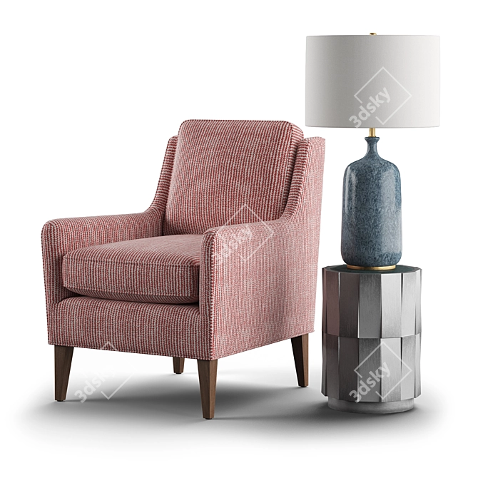 Alice Accent Chair: Timeless Elegance for Your Home 3D model image 1