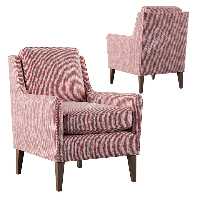 Alice Accent Chair: Timeless Elegance for Your Home 3D model image 8