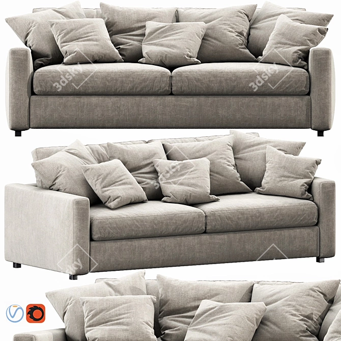 Modern Linteloo Fabio Sofa 3D model image 1