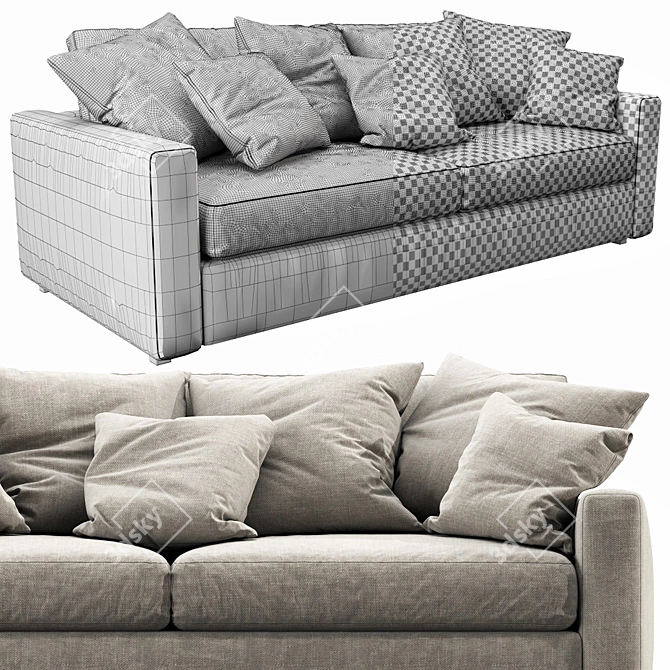 Modern Linteloo Fabio Sofa 3D model image 3