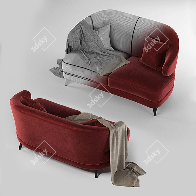 Amir Sayyadi Collection Armchair: Elegant Comfort 3D model image 3