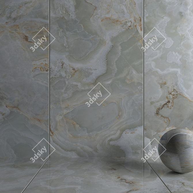 Karina Flora Wall Tiles: Multi-Texture, High-Quality Design 3D model image 3