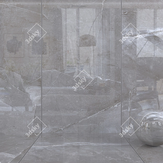 Lima Fume Wall Tiles: Multi-Texture, HD Textures, No Plug-In 3D model image 1