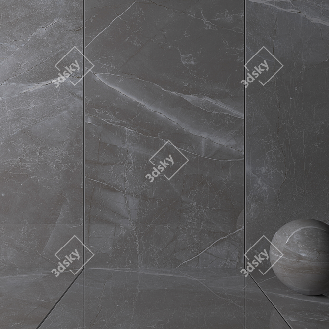 LIMA FUME Wall Tiles - Stylish Multi-Texture Collection 3D model image 2