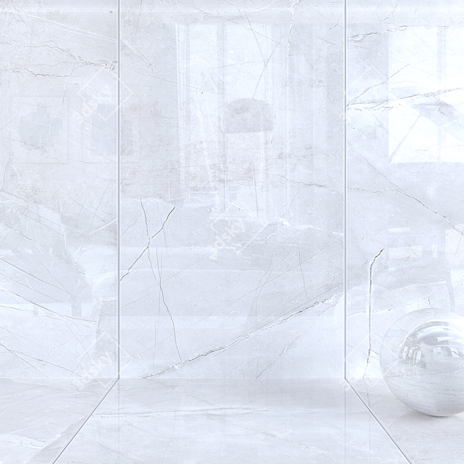  Lima Gray Wall Tiles: Multi-Texture 160x320 cm 3D model image 1