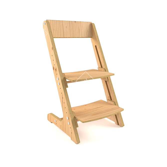  Adjustable Child Chair 3D model image 1