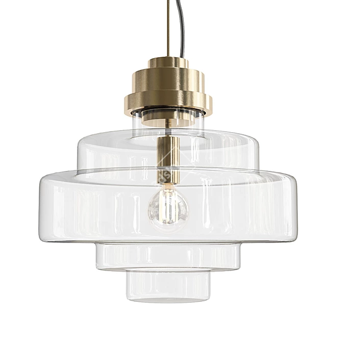 Contemporary Pendant Light by KAISHI 3D model image 1