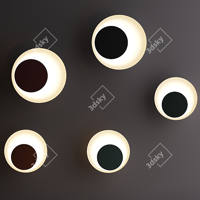 Title (English): Scandinavian Style Twirl Wall Lamps

Title (Russian): Светильники в стиле ск 3D model image 2