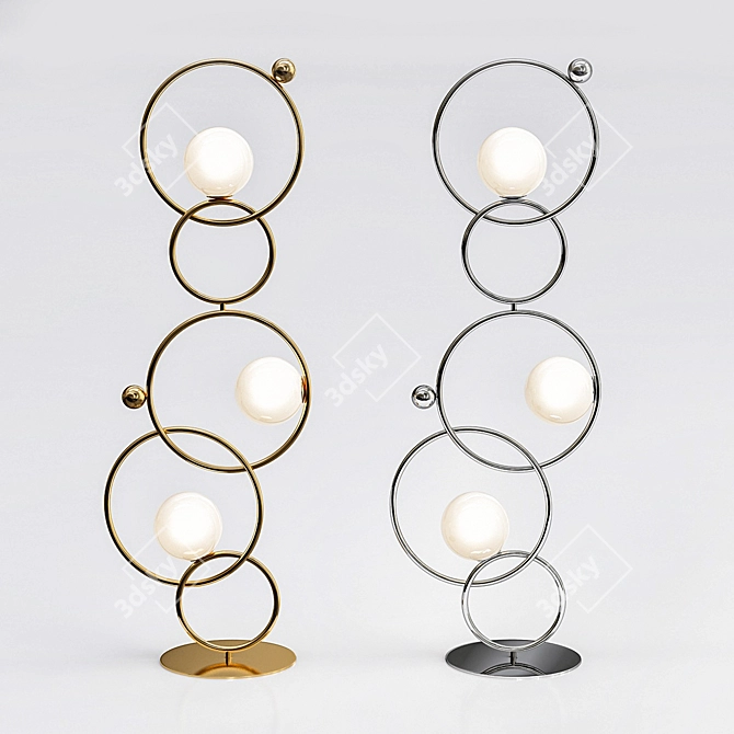 Elegant Venicem Zoe Floor Light 3D model image 1