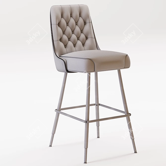 Sleek 3D Armchair with Textures 3D model image 4