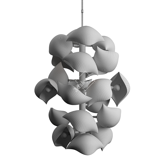 Lustrous Lapa 22 Shell Pendant 3D model image 5