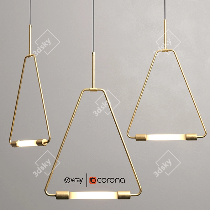 Elevate your space with PERCHOIR Pendant 3D model image 1