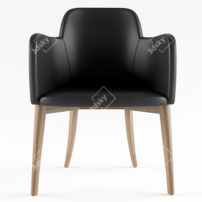 Miranda Cantilever Chair: Comfortable, Inviting Design 3D model image 3