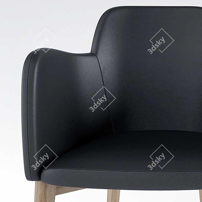 Miranda Cantilever Chair: Comfortable, Inviting Design 3D model image 5