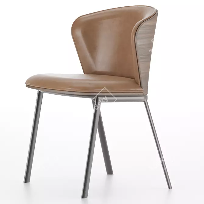 Contemporary Billa Chair 3D model image 2