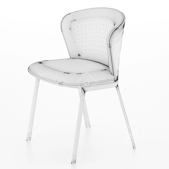 Contemporary Billa Chair 3D model image 4