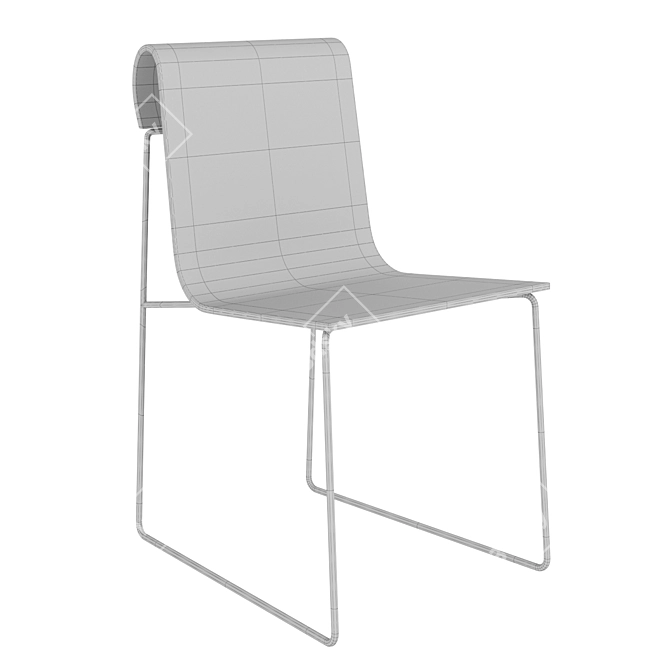 UrbanFun Loose Curl Chair 3D model image 5