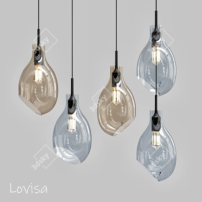 Modern Lovisa Design Lamp 3D model image 1