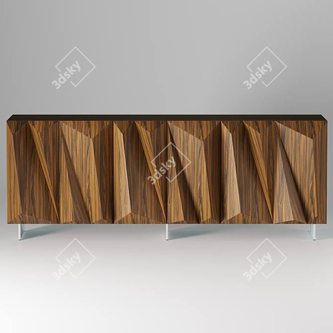 Reflex Glamor Quartz Buffet - Elegant and Spacious 3D model image 1