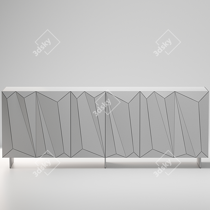 Reflex Glamor Quartz Buffet - Elegant and Spacious 3D model image 2