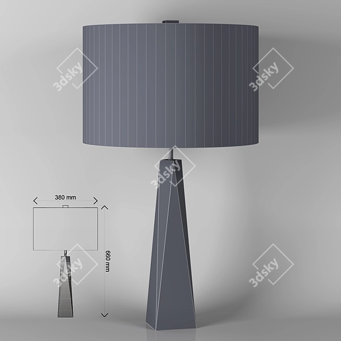 Stylish Surface Table Lamp 3D model image 3