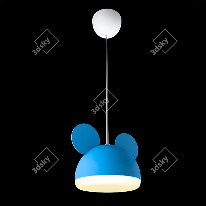 Mickey Pendant Lamp: Fun & Stylish 3D model image 2