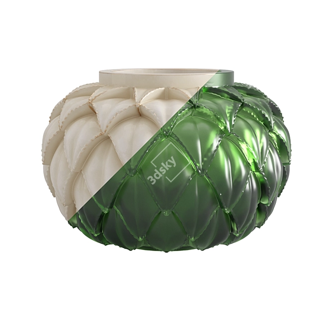 Exquisite Lalique Languedoc Vase 3D model image 1