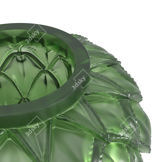 Exquisite Lalique Languedoc Vase 3D model image 4