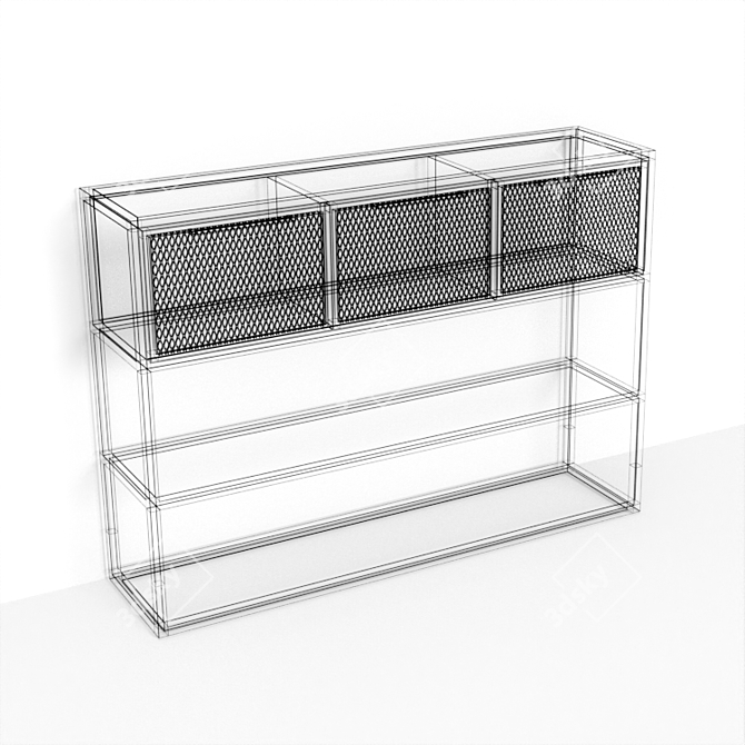 Elegant Loft Console 3D model image 8