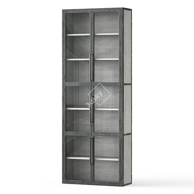 Elegant Loft Bookcase - Modern Design 3D model image 1