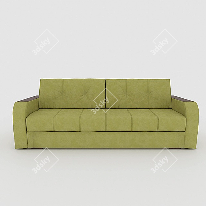 Elegant Boston Sofa 3D model image 1