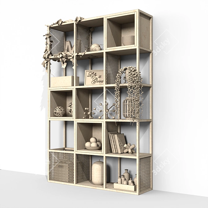 Urban Loft Shelf 3D model image 12