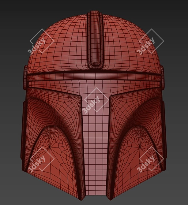 Mandalore Helmet Replica 3D model image 2