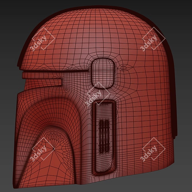 Mandalore Helmet Replica 3D model image 3