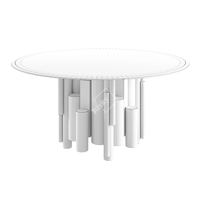 Roberto Cavalli Antigua Dining Table: Elegant and Stylish Design 3D model image 3